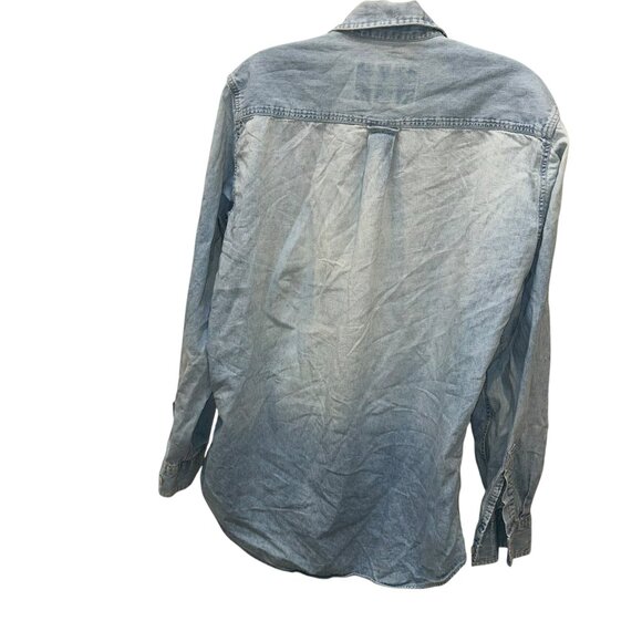 Ralph Lauren Vintage Classic chambray denim jean work shirt 15 1/2 34 - Picture 4 of 7